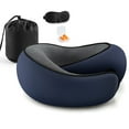 thumbnail image 1 of MOONORAH Travel Pillows for Airplanes, Travel Neck Pillow Travel Pillow, 360° Support Memory Foam Travel Pillow with 3D Contoured Eye Mask, Earplugs and Storage Bag for Airplanes Offices, Cars, Blue, 1 of 9
