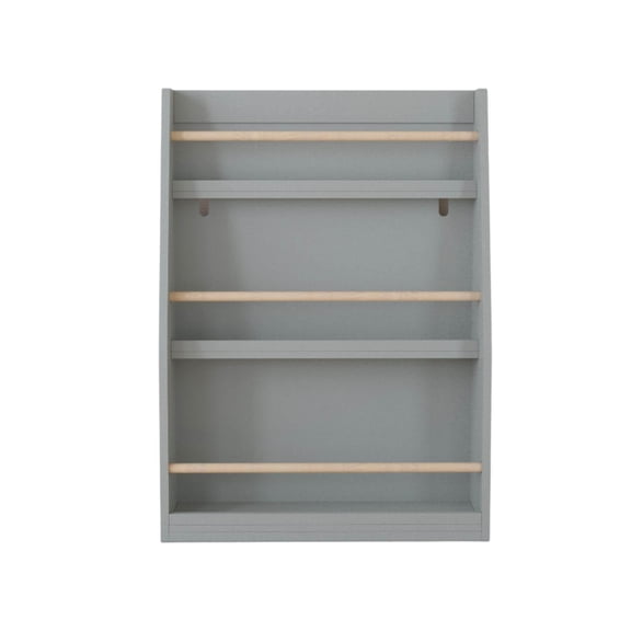 MOONRIVER 3 Tier Kids Book Shelf, Gray Finish MDF  Pine Wood
