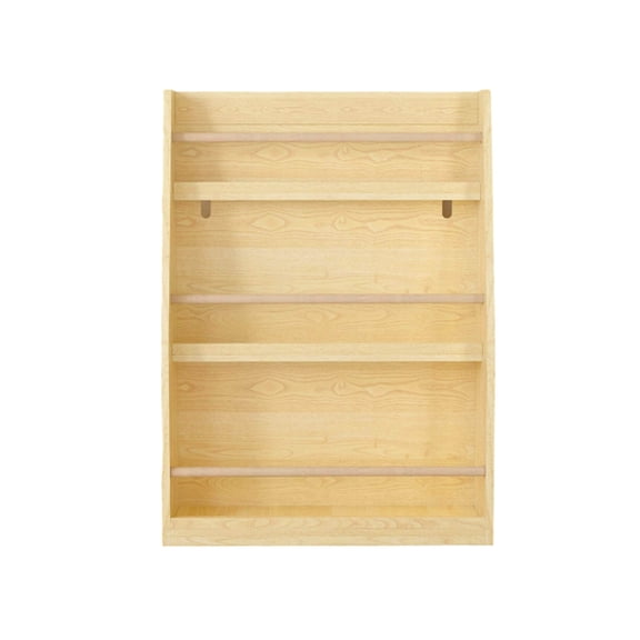 MOONRIVER 3 Tier Kids Book Shelf, Natural Finish MDF  Pine Wood