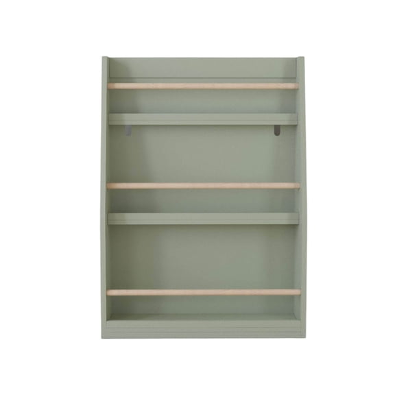 MOONRIVER 3 Tier Kids Book Shelf, Sage Finish MDF Pine Wood