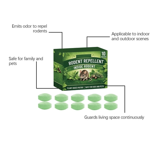 Mouse Repellent Pill Indoor Outdoor Rodent Deterrent Pest Control Granule