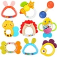 thumbnail image 1 of MOONTOY 9pcs Baby Rattles 3-6 Months, Infant Teething Toys 3-6 Months, Teethers Baby Toys 6-12 Months Sensory Toys for Babies 3 4 5 6 7 9 10 Month Boy Girl Gifts, 1 of 8