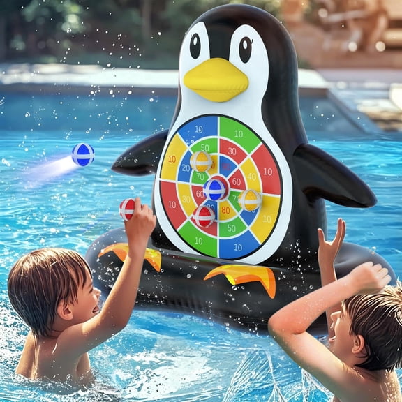 MOONTOY Fun Pool Toys, Inflatable Dart Board Floating Water Game for Kids Ages 4-8 8-12, Outdoor Backyard & Beach Games for Boys Girls Teens and Adults, Summer Party Birthday Gift