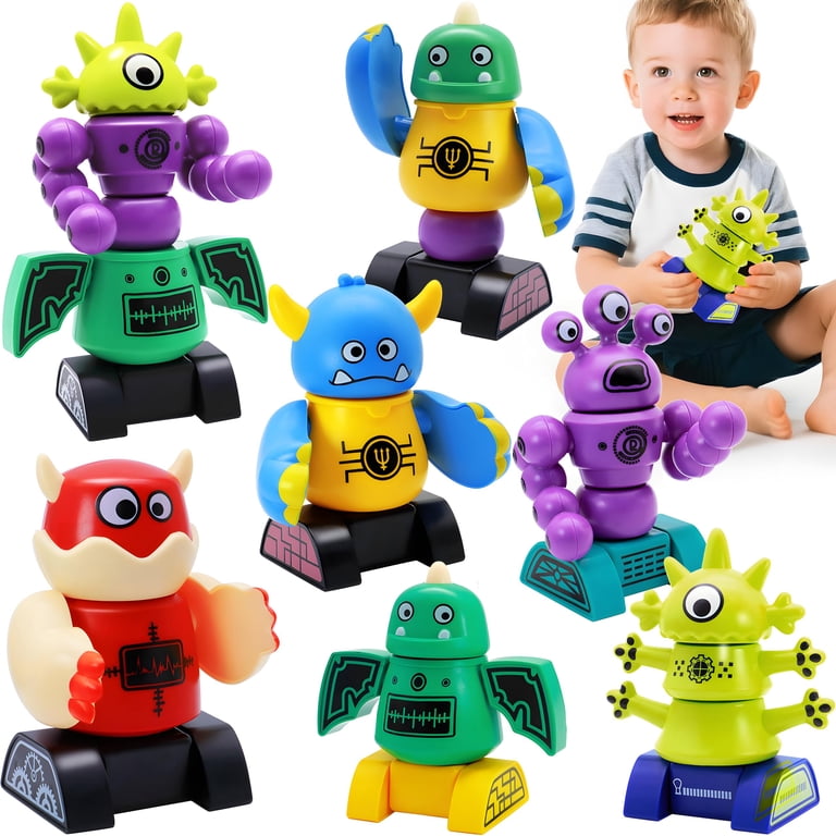 MOONTOY, Magnetic Robot Toys for Kids, STEM Building Blocks