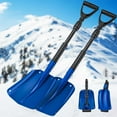 thumbnail image 1 of MOORE Snow Shovel, Aluminum Lightweight Survival Shovel for Driveway, 16.8‘’-40‘’ Portable and Collapsible shovel Heavy Duty, for Car, Camping, Garden Snow Removal 2Pcs, 1 of 7