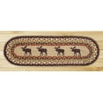 thumbnail image 1 of MOOSE 100% Natural Braided Jute Rug, 27" x 8.25" Oval, Capitol Earth Rugs, 1 of 1