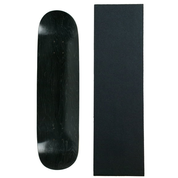 MOOSE Blank SKATEBOARD DECK 7.63" BLACK Skateboards