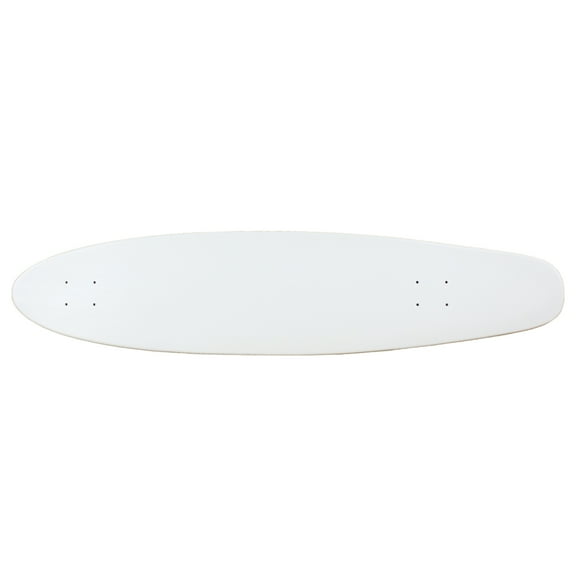 MOOSE Longboard Skateboad Deck 9" x 40" Kicktail Cruiser Maple WHITE