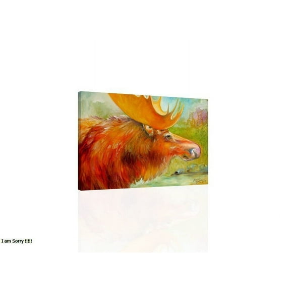 MOOSE STUDY POP ART - CANVAS OR PRINT WALL ART