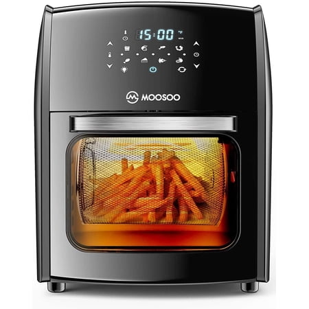 MOOSOO 12.7Qt Air Fryer Oven, Digital Air Fryer with 8 Preset Modes, MA30