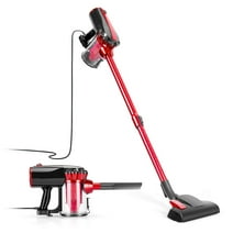 MOOSOO 17KPA Strong Suction Stick Vacuum, Corded Vacuum Cleaner For Hardfloor