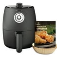 MOOSOO 2 Quart Compact Air Fryer for Singles, 1200W Small Air Fryer