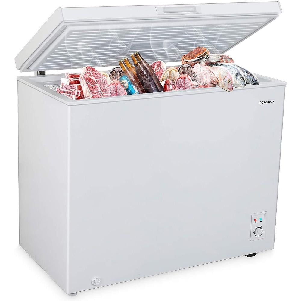 MOOSOO 7.0 Cu Ft Deep Freezer, 5 Temp Settings, Energy Saving Chest