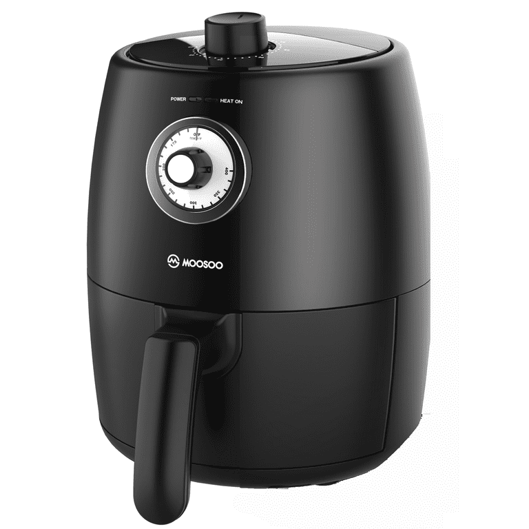 MOOSOO 2 Quart Air Fryer - Fries, Chicken, Veggie - Control