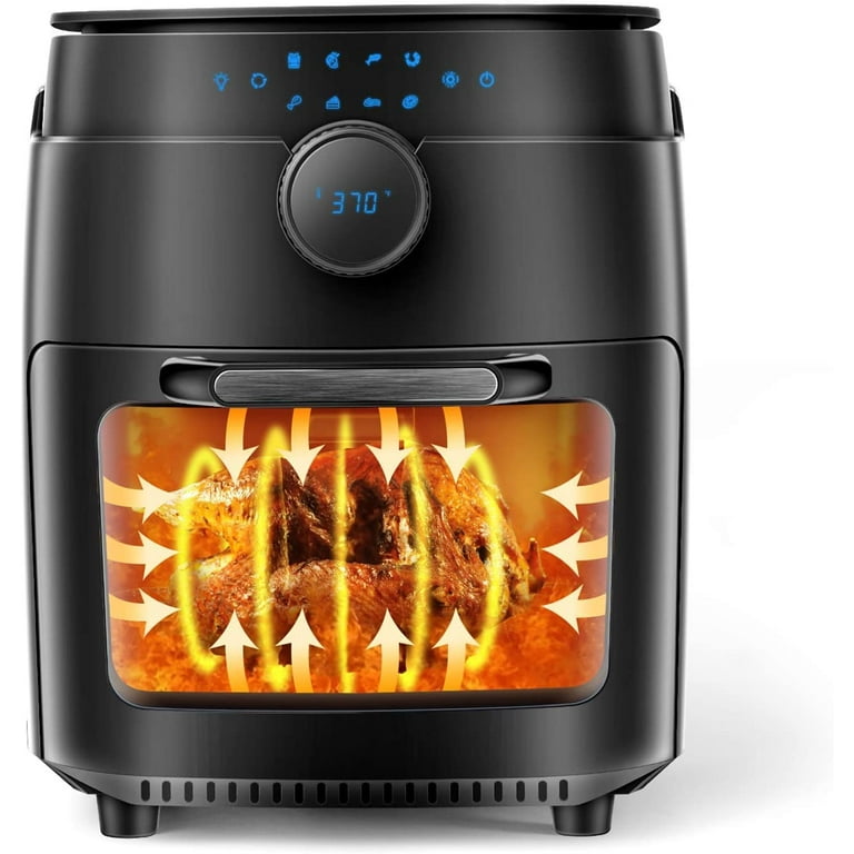 MOOSOO Air Fryer Oven 12.7 Qt, 8-in-1 Oil-Less Air Fryer LED