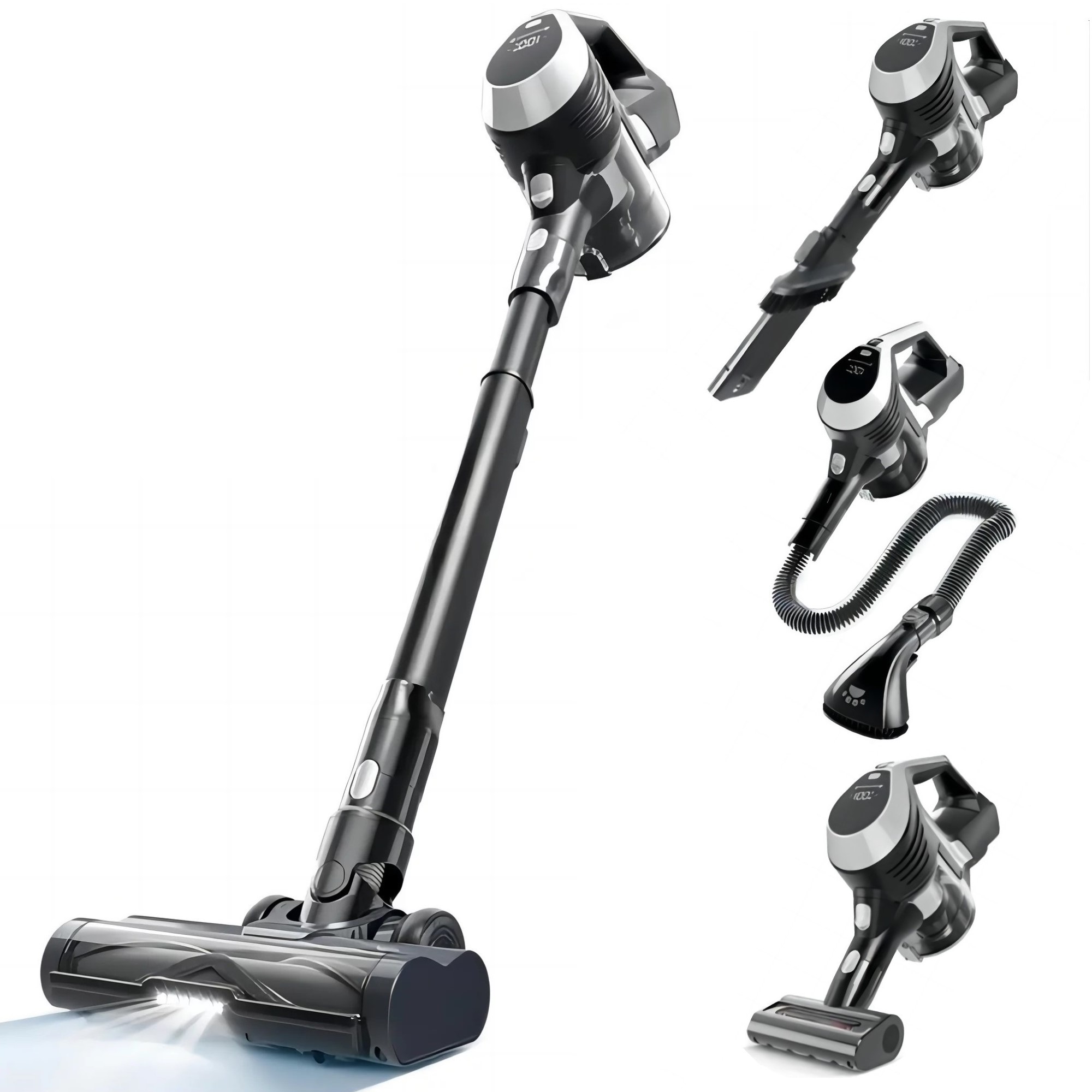 MOOSOO Cordless Stick Vacuum 4in1 Lightweight Pet Vacuum Cleaner with