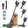 thumbnail image 1 of MOOSOO Cordless Vacuum Cleaner 45KPA 550W 60Mins Lightweight Stick Vacuum Cleaners for Home Pet Hair Carpet Hard Floor Black, 1 of 8