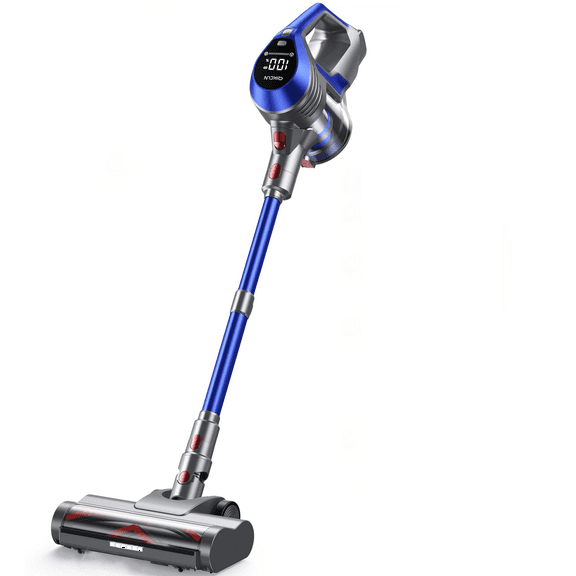 Cordless Stick Vacuum Cleaner, 18Kpa Powerful Suction, Smart LED Display, for Pet Hair, Hard Floors & Low-Pile Carpets