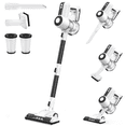 thumbnail image 1 of MOOSOO Stick Vacuum Cleaner, 6-in-1 Lightweight Cordless Vacuum for Hard Floor Carpet Pet Hair, L12 Black, 1 of 10