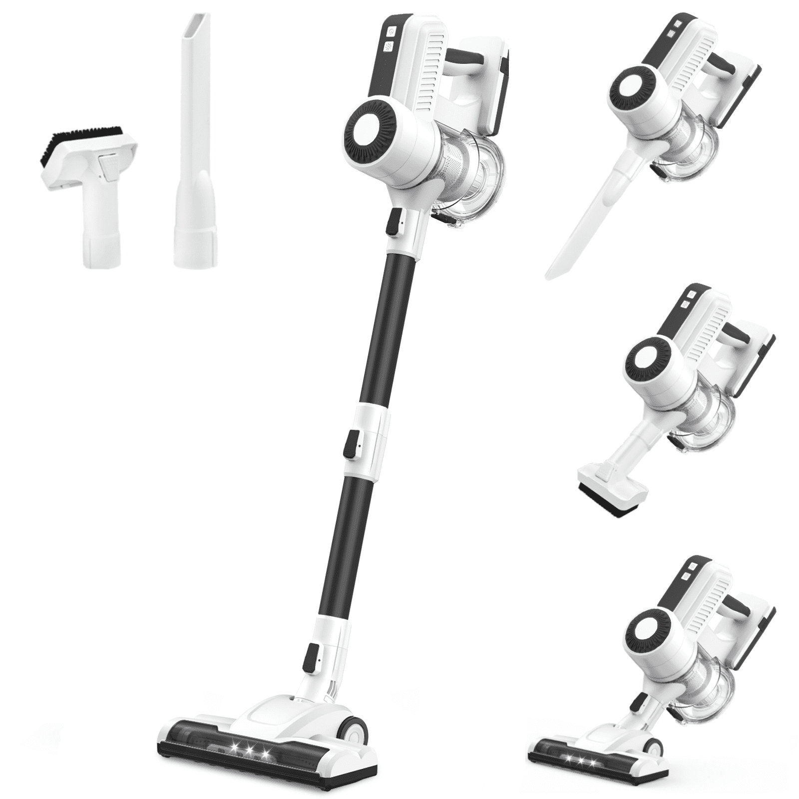 MOOSOO Cordless Vacuum Lightweight Stick Vacuum Cleaner for Carpet Hard Floor Pet Hair Home