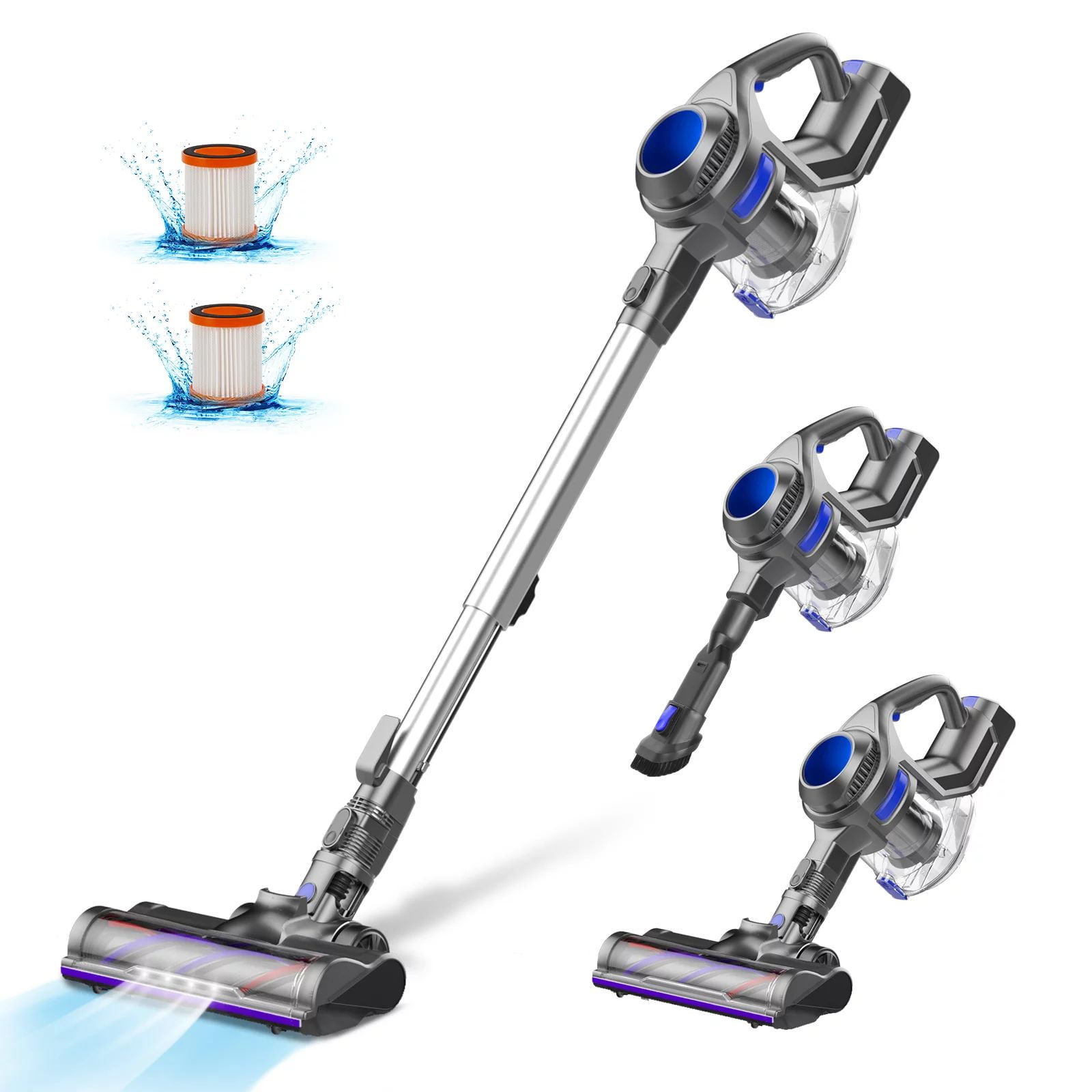 MOOSOO Cordless Vacuum Cleaner 4 in 1 Lightweight Stick Vacuum XL618A