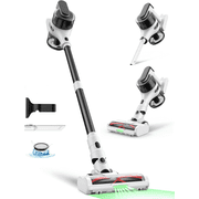 MOOSOO Lightweight Vacuum Cleaner, Cordless Stick Vacuum Cleaner,Ideal for Carpet & Hardfloors