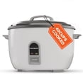 thumbnail image 1 of MOOSUM Commercial Rice Cooker, Large Capacity 20-Cup (UnCooked), 40-Cup (Cooked) with One Touch Operation and 12-Hour Keep Warm,Easy to Use and clean,1200W, 1 of 6