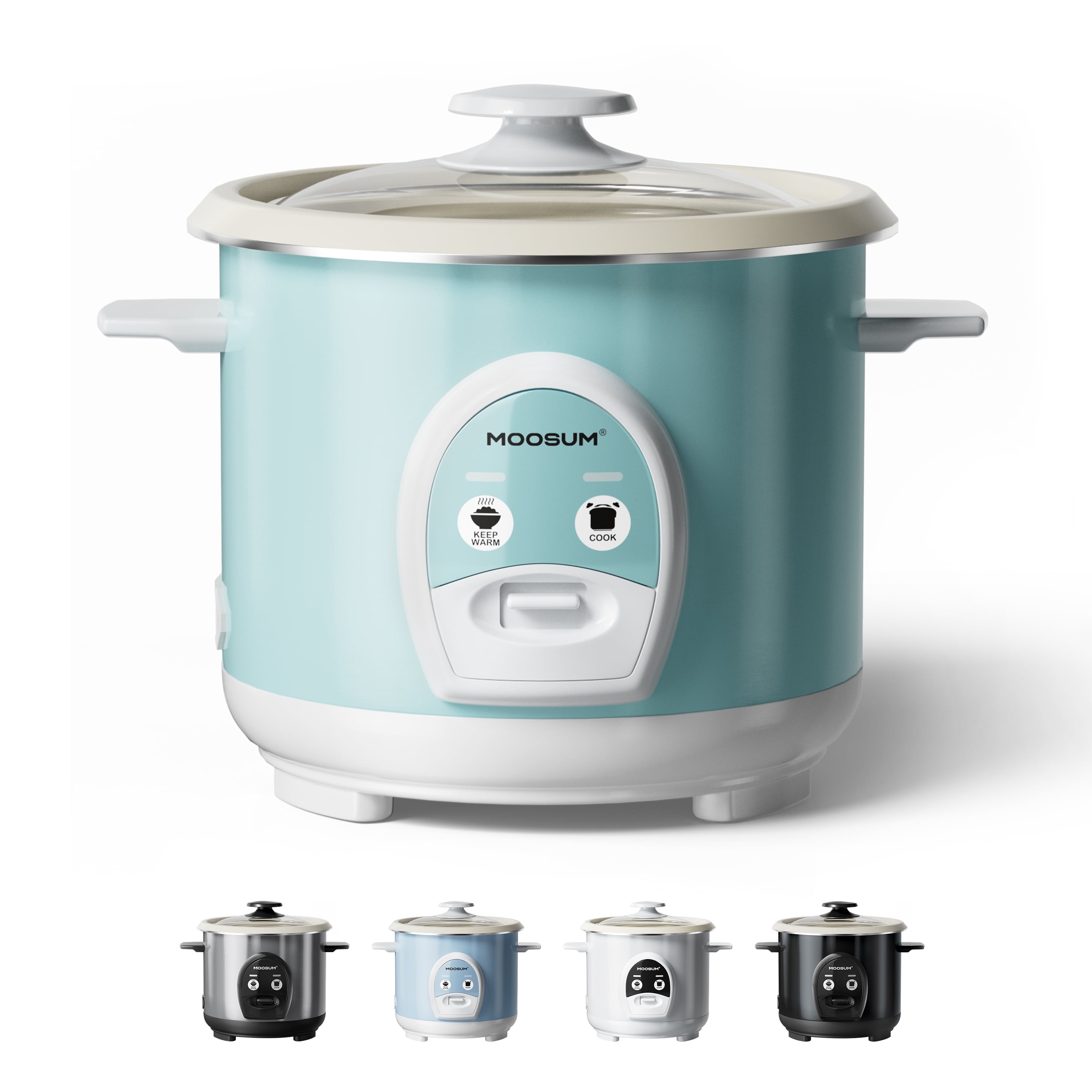 Sushi Rice Cooker Insert MOOSUM Electric Rice Cooker with One Touch for Asian Japanese Sushi ...