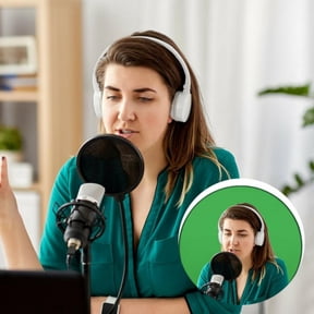 MOOSUP Collapsible Green Screen Backdrops, Background for Photography, Gaming Studio Live Streaming Video and Televison