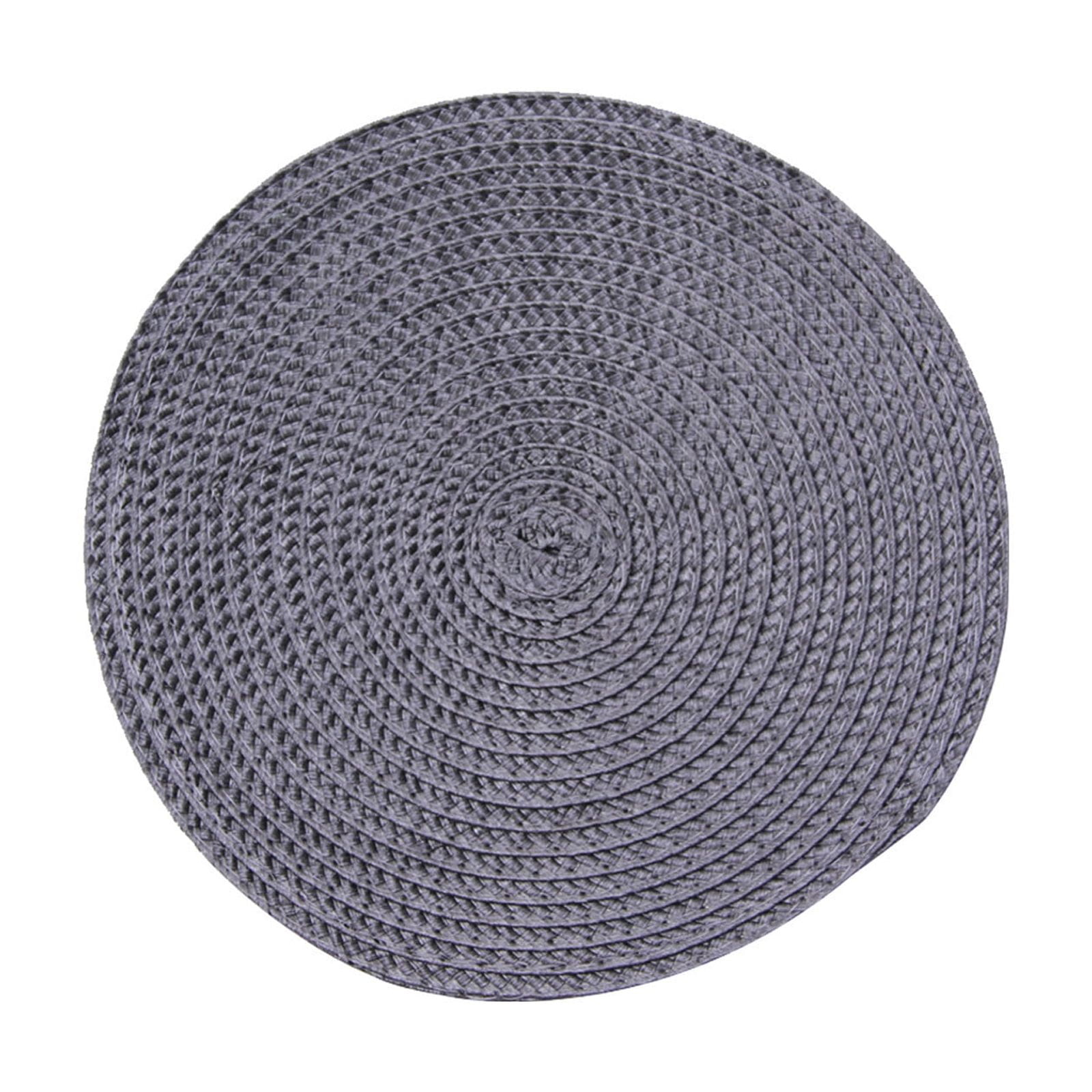 SAFAVIEH Braided Collection Area Rug - 4' Round, Ivory & Light Blue, Handmade Reversible Farmhouse Style