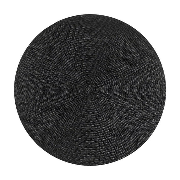 MOOTY Braided Collection Area Rug - 3' Round, Blue, Handmade Country Farmhouse, Ideal for High Traffic Areas in Living Room, Bedroom