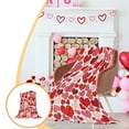 thumbnail image 1 of MOOTY Valentines Day Throw Blanket Love Throw Blanket Small Size Dark Red Pink Heart Shaped Throw Blanket for Couch Sofa Bed Soft Lightweight Fuzzy Plush Fleece Blankets and Throws 39X27inch, 1 of 6