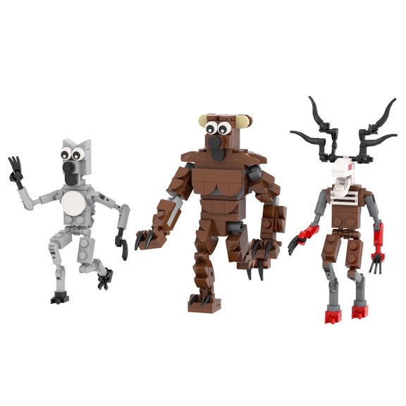 MOOXI 99 Nights Forest Secret Entities Building Block Toys,Classic Sandbox Horror Game Model Action Figure Set,Gifts for Boys and Girls(239pcs)