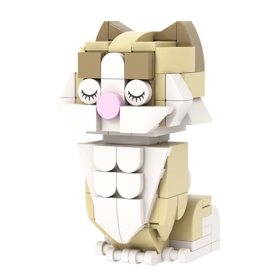 MOOXI Animals Ragdoll Cat Building Set,Creative Cute Cat Building Blocks Children Kits,Gifts for Animals Fans(116pcs)