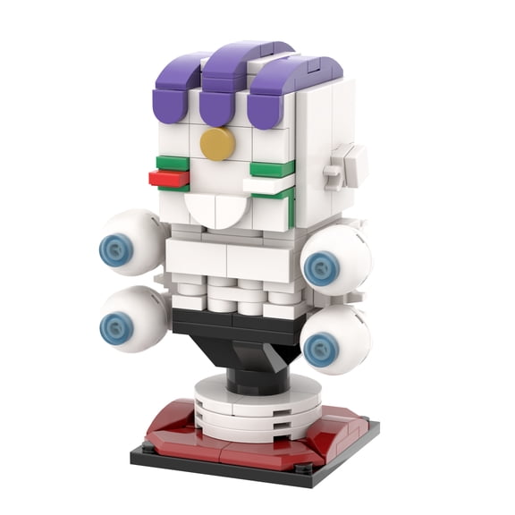 MOOXI Anime Demons Gyokko BrickHeadz Slayers Building Set,Creative Cute Building Blocks Children Kits,Gifts for Amime Fans(184pcs)