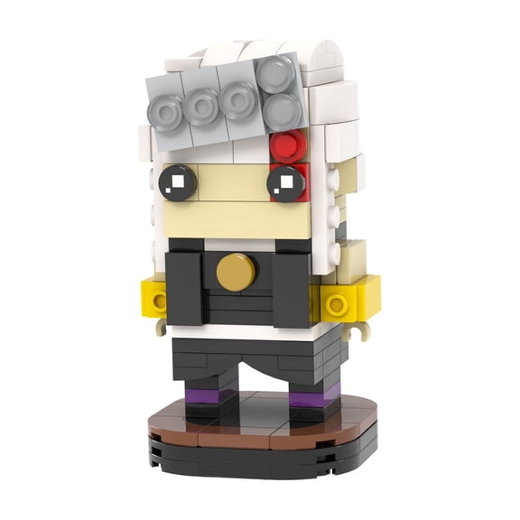 MOOXI Anime Demons Uzui Tengen BrickHeadz Slayers Building Set,Creative Cute Building Blocks Children Kits,Gifts for Amime Fans(161pcs)