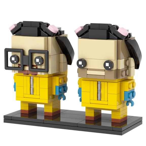 MOOXI Break Bad Walter Hartwell and Jesse Brickheadz Building Set,Classic Creative Building Blocks Children Kit,Gifts for Kids(292pcs)
