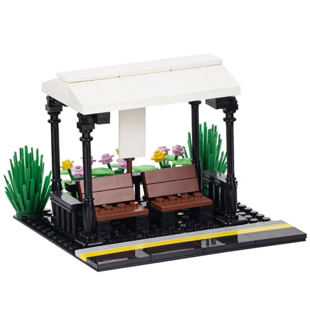 MOOXI City Bus Stop Building Set, Classic Creative Building Blocks Children Kit,Gifts for Kids(111pcs)