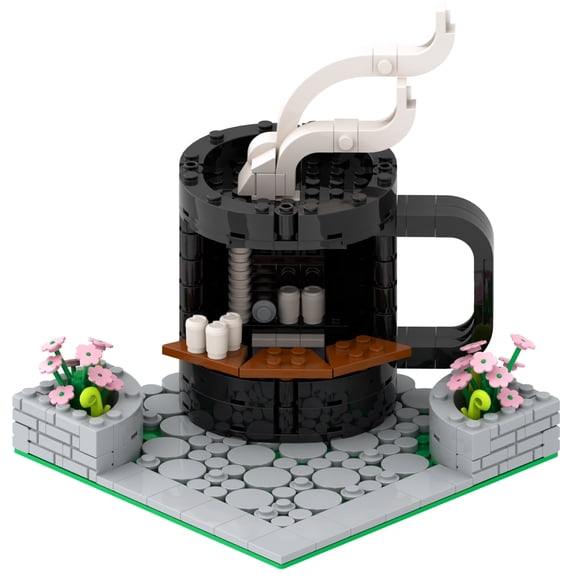 MOOXI City Coffee shop Building Set, Classic Creative Building Blocks Children Kit,Gifts for Kids(307pcs)