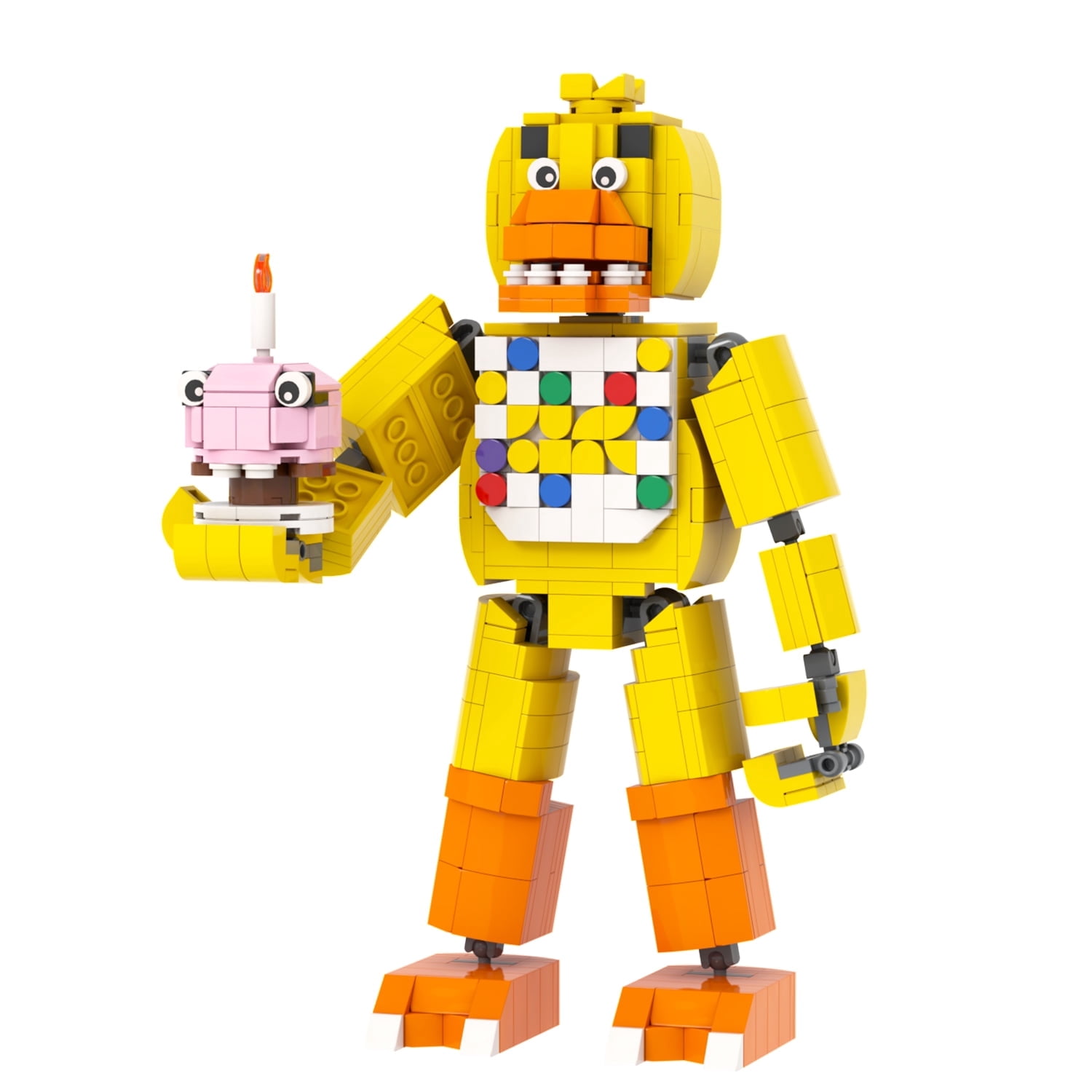 MOOXI Five Nights Chica Action Figures Building Blocks Toys,FNAF Classic Horror Game Building Set,Halloween Birthday Gifts for Boys and Girls(533pcs)