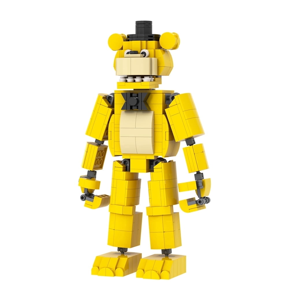 MOOXI Five Nights Golden Fredy Action Figures Building Blocks Toys,FNAF Classic Horror Game Building Set,Halloween Birthday Gifts for Boys and Girls(474pcs)