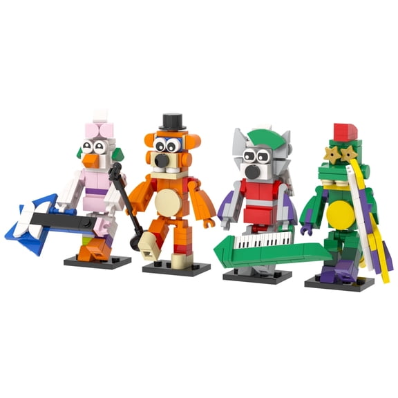 MOOXI Five Nights Bear Action Figures Building Set,FNAF Classic Creative Building Blocks Children Kit,Gifts for Kids(265pcs)
