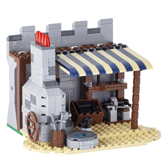 MOOXI Medieval Knights Blacksmith Shop Building Set,Classic Creative Building Blocks Children Kit,Gifts for Kids(337pcs)