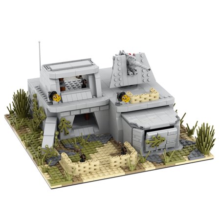 MOOXI WW2 Military Battlefield Soldier Fortress Building Set,Classic Creative Building Blocks Children Kit,Gifts for Kids(928pcs)