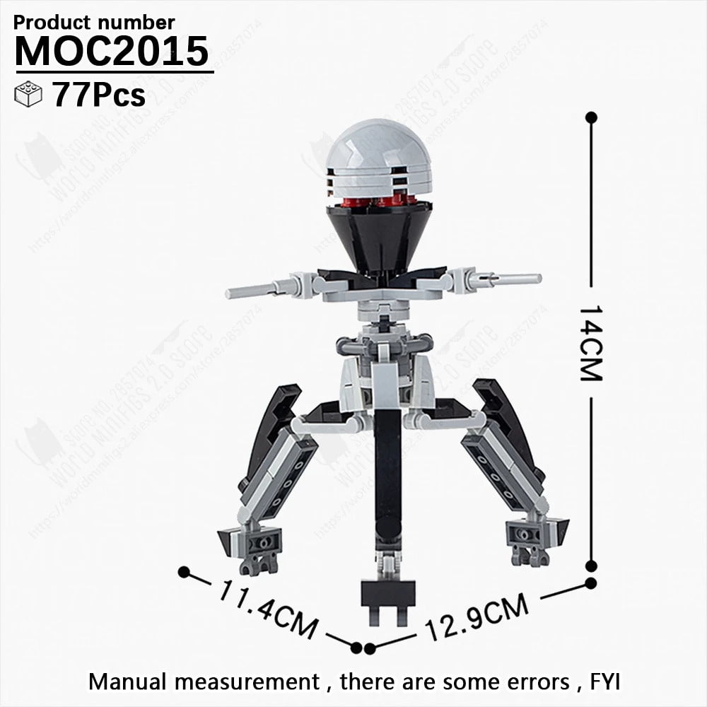 MOOXI Military Space Wars Multi-Footed Robot Weapons Model MOC Bricks ...