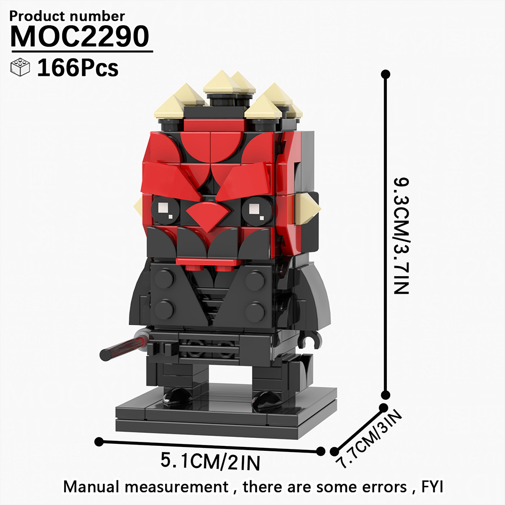 MOOXI Model Series BrickHeadsed Set MOC Bricks Action Figure Model ...