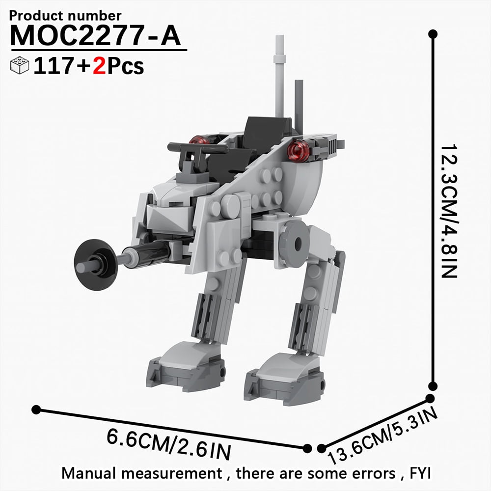MOOXI Space Wars Walking Machine Model MOC Bricks DIY Diorama Adult ...