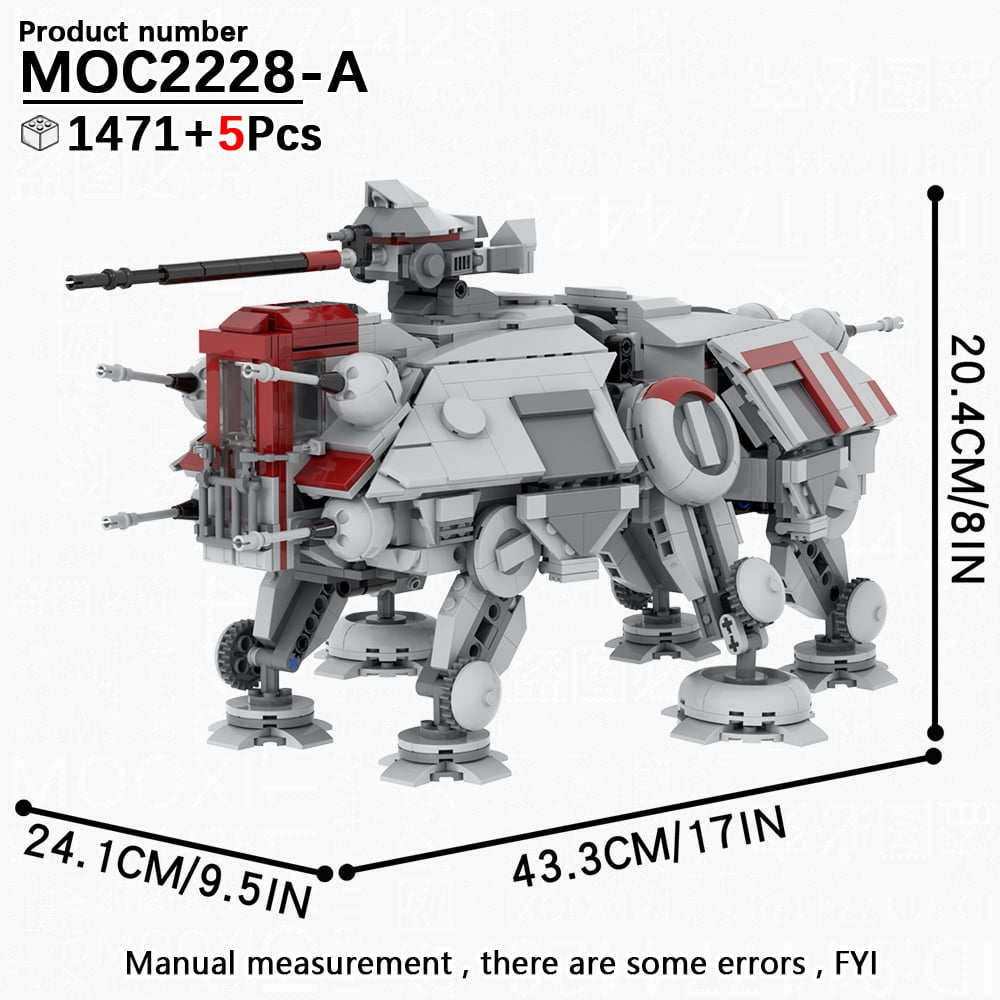 MOOXI Space Wars Walking Machine Model MOC Bricks DIY Diorama Adult ...