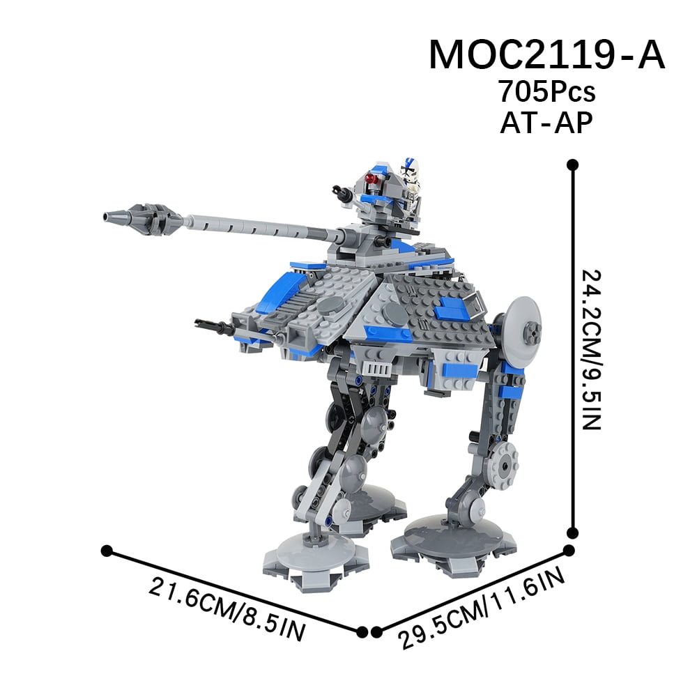 MOOXI Space Wars Walking Machine Model MOC Bricks DIY Diorama Adult ...