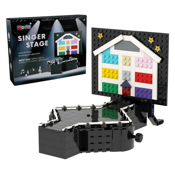 MOOXI Taylor Star Singers Concert Stage Building Set,Creative Singers Concert Stage Model Building Kit,Gifts for Fans(300pcs)